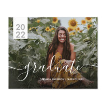 Anúncio de Graduação de Foto Moderno 2 Simples de 