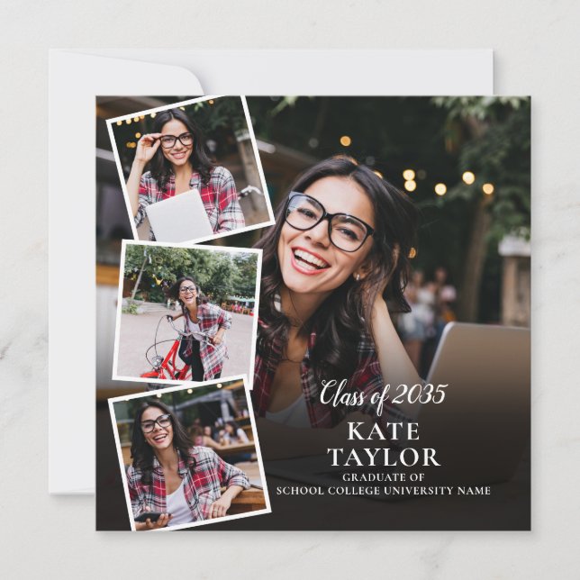 Anúncio de Graduação de Foto Moderno 5 (Frente)