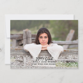 Anúncio de Graduação de Foto no Lace Branco