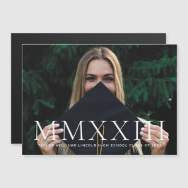 Anúncio de Graduação de Foto Numeral do Magnet Rom