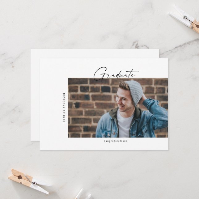 Anúncio de Graduação de Foto Simples (Frente/Verso In Situ)