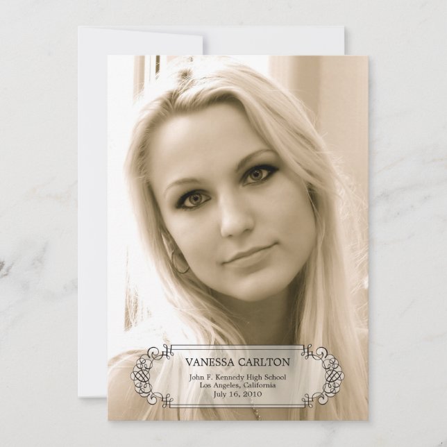 Anúncio de Graduação de Fotografias de Calliografi (Frente)