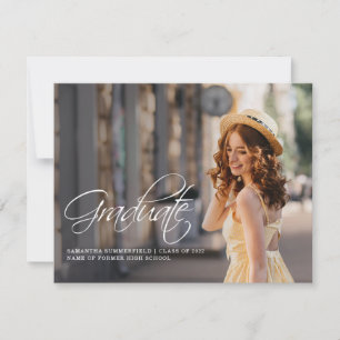 Anúncio de Graduação de Fotografias de Formando