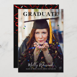 Anúncio De Graduação De Fotografias De Formando E