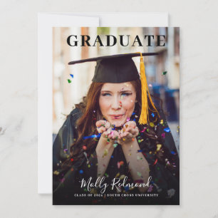 Anúncio De Graduação De Fotografias De Formando E 