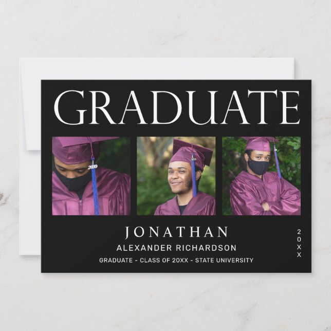 Anúncio de Graduação de Fotografias Moderno 4 - Pr (Frente)