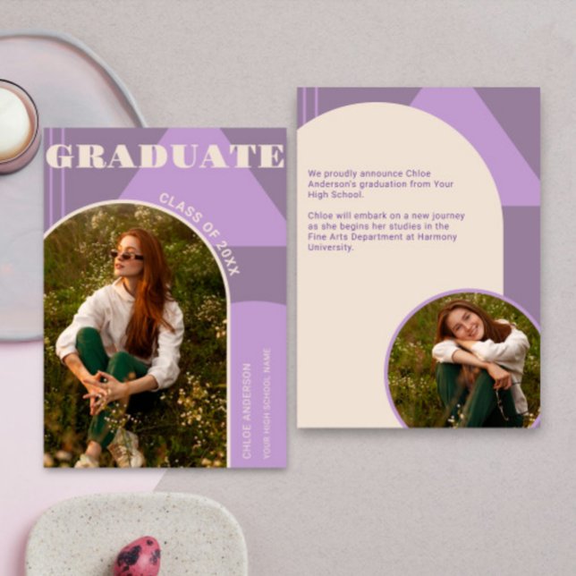 Anúncio de Graduação de Fotografias Purple 2 da Ar (Criador carregado)