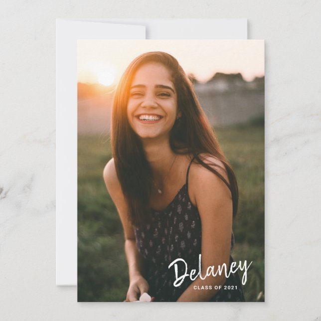 Anúncio de Graduação de Fotos Autografada da Carte (Frente)