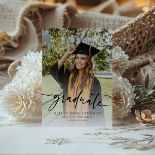 Anúncio de Graduação de Fotos Casual Moderna Trend