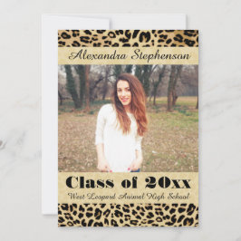 Anúncio de Graduação de Fotos da Pele-Leopardo