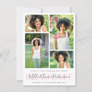 Anúncio de Graduação de Fotos do Script de formand