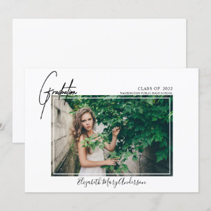 Anúncio de graduação de fotos moderna