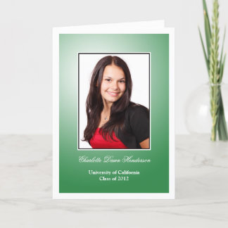 Anúncio de graduação de fotos personalizadas do Em