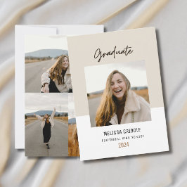 Anúncio de Graduação de Graduação de 4 Fotografias