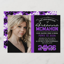 Anúncio de Graduação de Impressão em Pata Preta e