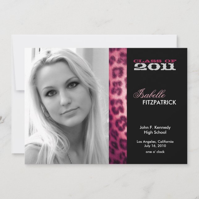 Anúncio de Graduação de Leopardo em Impressão Selv (Frente)