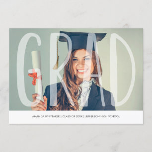 Anúncio de Graduação de Letras Mod Foto Grad