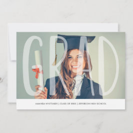 Anúncio de Graduação de Letras Mod Foto Grad