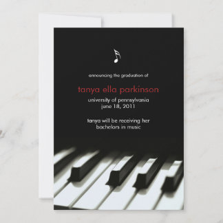 Anúncio de Graduação de Piano Major