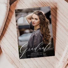 Anúncio de Graduação de Script de Elegância Clássi