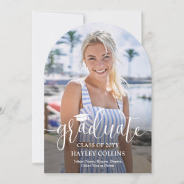 Anúncio de Graduação de Script de Foto e Tendy