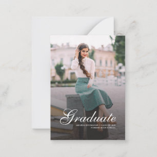 Anúncio de Graduação de Script de Foto Moderno