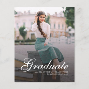 Anúncio de Graduação de Script de Foto Moderno