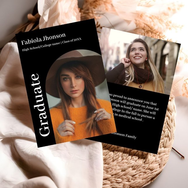 Anúncio de graduação de script minimalista (Criador carregado)