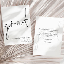 Anúncio de Graduação de Script Moderno