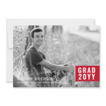 Anúncio de Graduação de Tabulação Vermelha