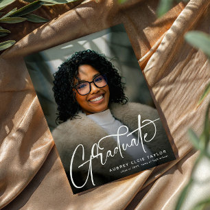 Anúncio de Graduação de Tendência Foto Formatura