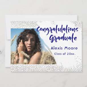 Anúncio de Graduação de Texto do Silver Confetti/M