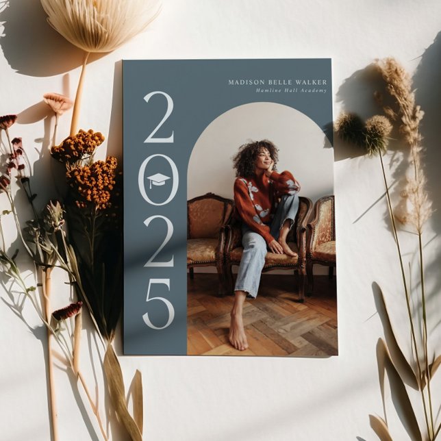 Anúncio de graduação do arco azul de aço 2025 (Criador carregado)