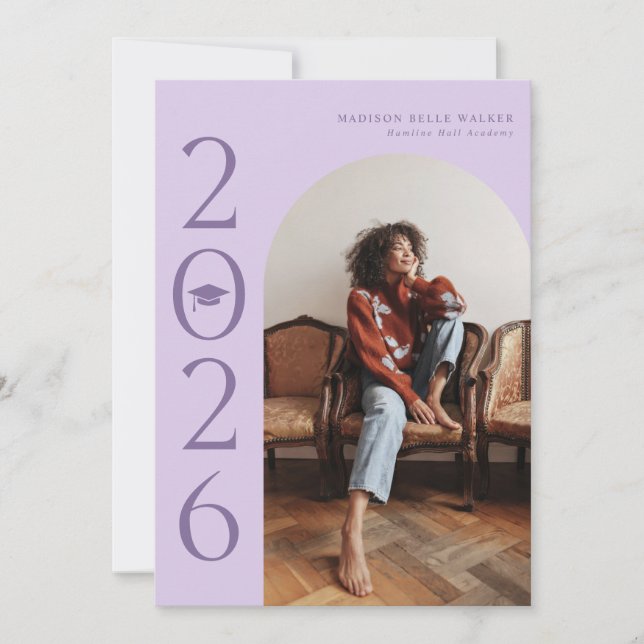 Anúncio de graduação do arco de Lavanda de 2025 (Frente)