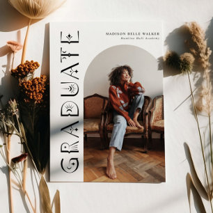 Anúncio de graduação do Formando Boho