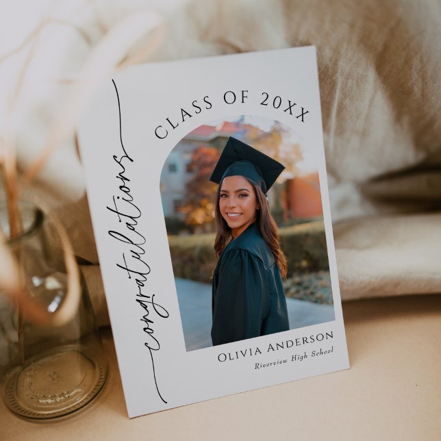 Anúncio de graduação do Formando com foto (Criador carregado)