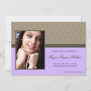 Anúncio de graduação do Mais velho PHOTO roxo 5x7