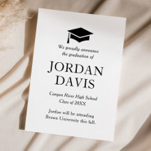 Anúncio de graduação do Segundo grau clássico