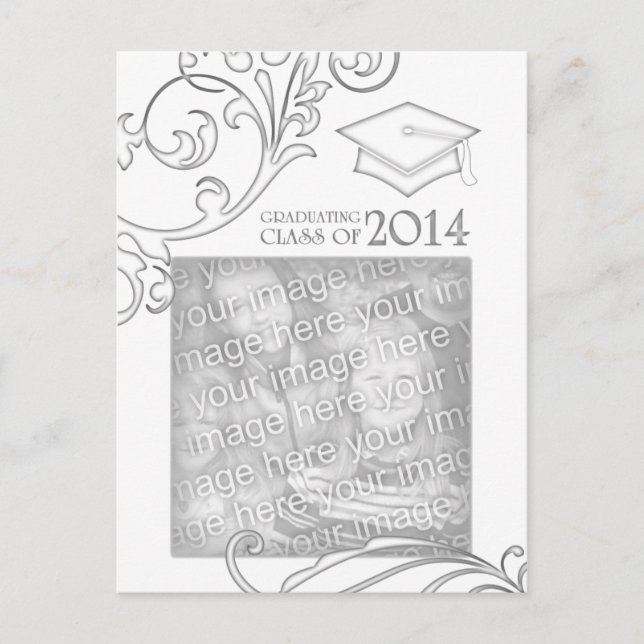 anúncio de graduação elegante de 2014 (Frente)