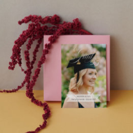 Anúncio de Graduação Elegante Várias Fotos