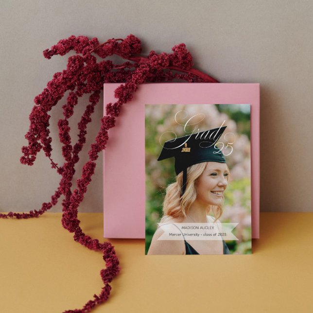 Anúncio de Graduação Elegante Várias Fotos (Criador carregado)