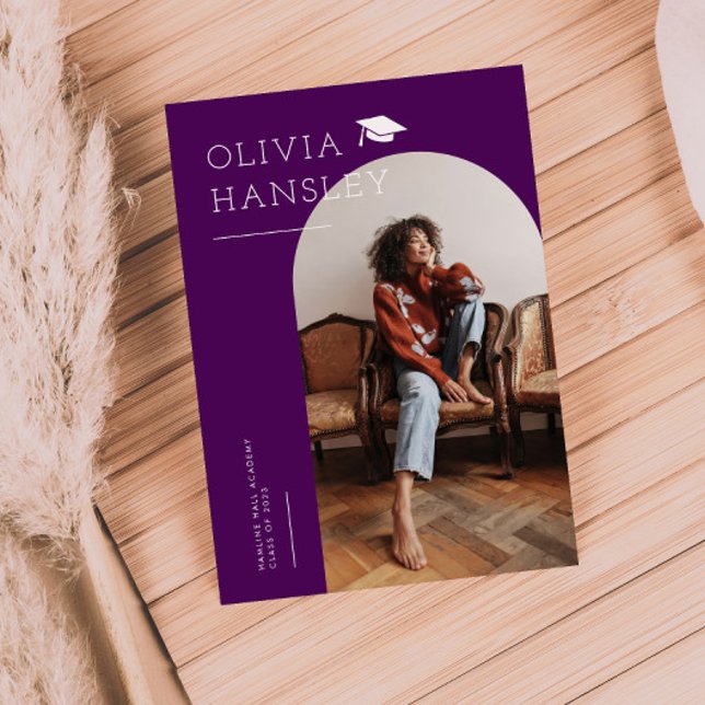 Anúncio de Graduação em Arco Violeta do Nome do fo (Criador carregado)