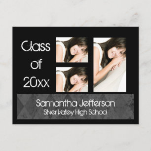 Anúncio de Graduação em Argyle Preto, 3 Fotos