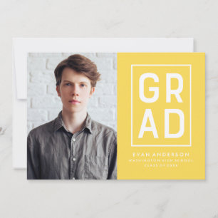 Anúncio de Graduação em Bloco de Formando Moderno