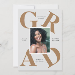 anúncio de graduação em cores da escola com letra 