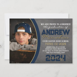 Anúncio de Graduação em Quadro de Chalkboard em ma