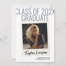 Anúncio de Graduação Inspirada na Polaroide Vintag