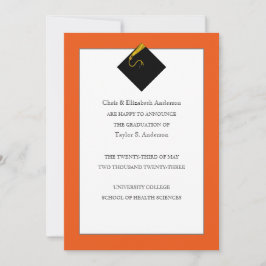 Anúncio de Graduação Laranja