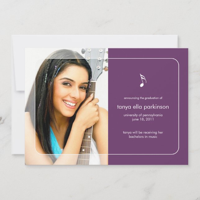 Anúncio de Graduação Major da Música (Frente)
