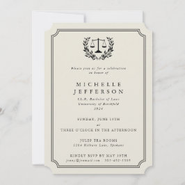 Anúncio de Graduação na Cream Law School